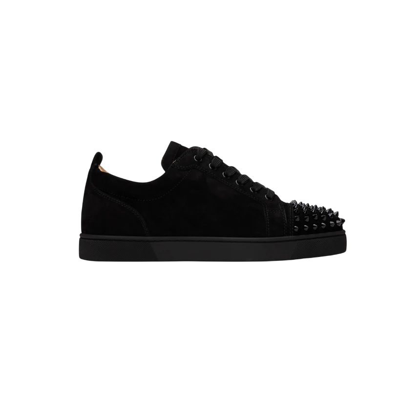 CHRISTIAN LOUBOUTIN Black Louis Junior Spikes Sneakers