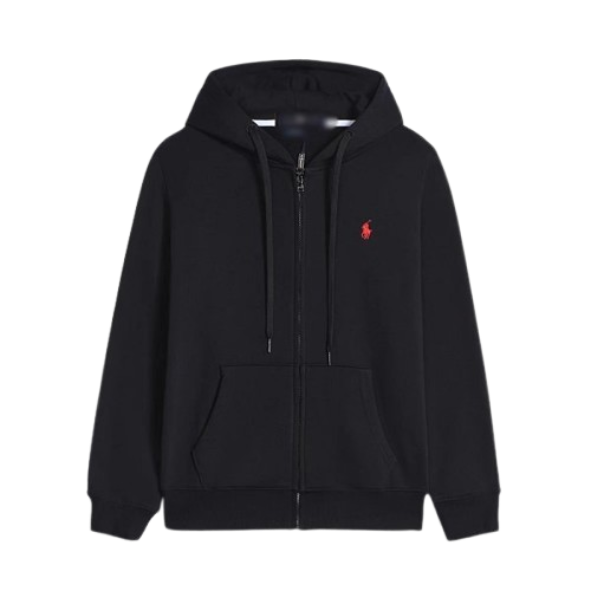 Ralph Lauren Hoodie Black Red logo