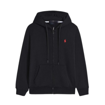 Ralph Lauren Hoodie Black Red logo