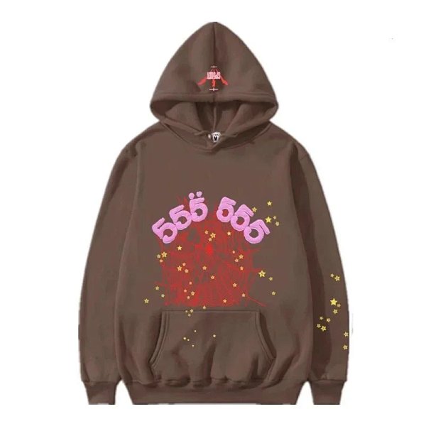 Sp5der 555 Hoodie Brown