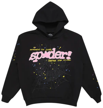 Sp5der P*nk V2 Hoodie 'Black'