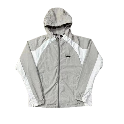 Corteiz Windbreaker Gray and White